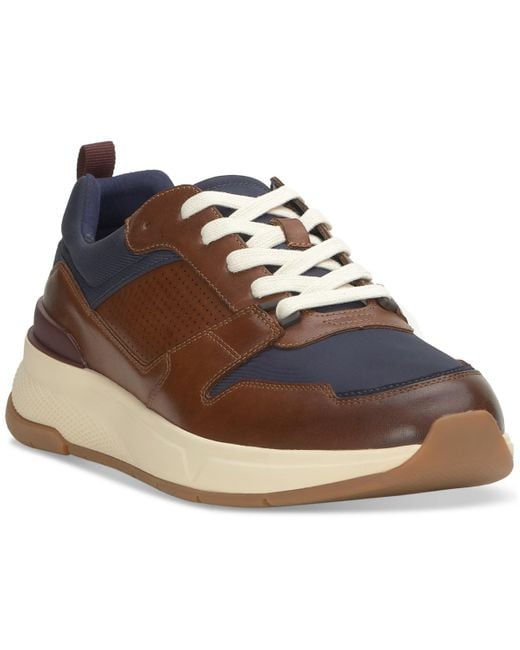 Vince Camuto Brown Gavyn Lace-up Sneakers for men
