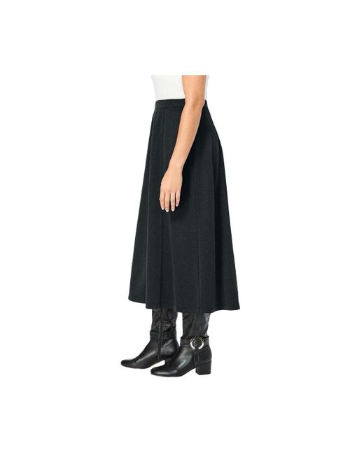 Woman Within Multicolor Plus Size Ponte Knit A-line Skirt