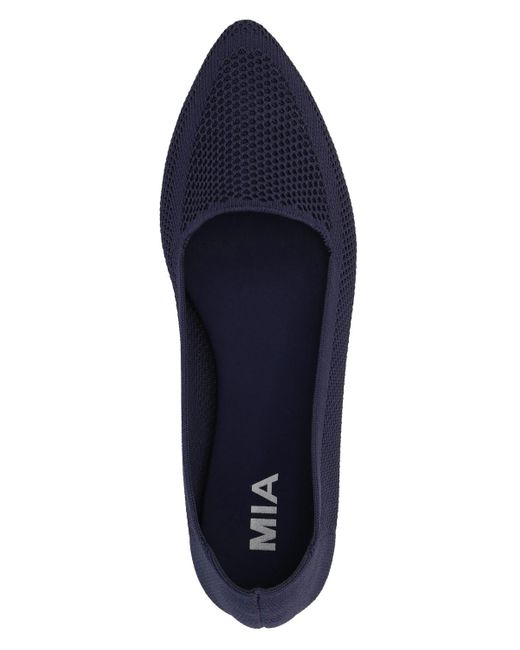 MIA Blue Corrine Slip-on Ballet Knit Flats