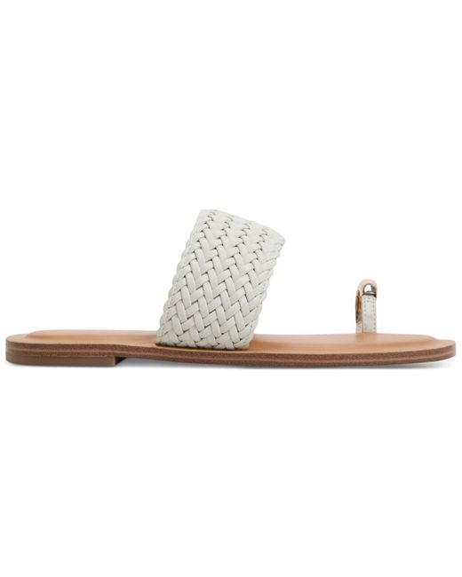 ALDO White Beachwalk Toe Loop Flat Sandals