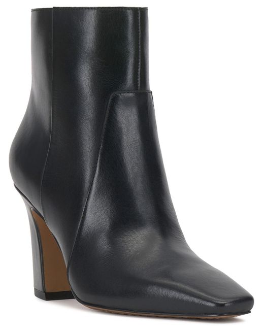 Vince Camuto Black Bayla Flare-heel Dress Booties