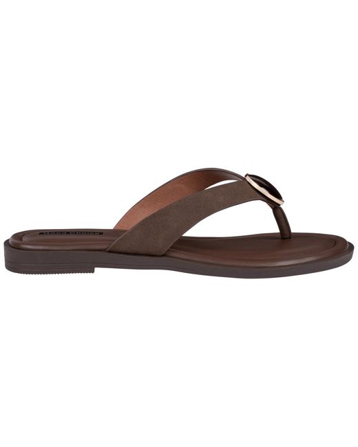 Gc Shoes Brown Jaylis Hardware Flat Sandals