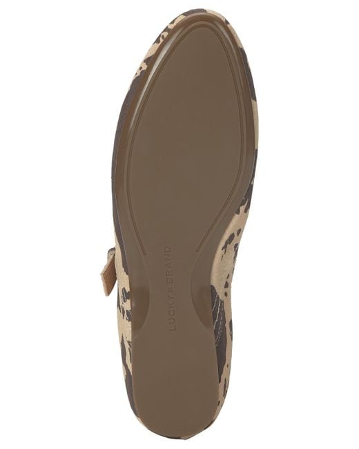 Lucky Brand Brown Cyrena Mary Jane Flats