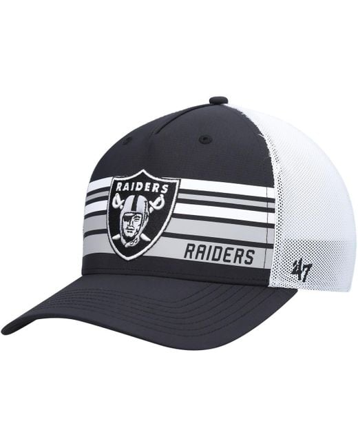 Las Vegas Raiders Striped Hat - 47 Brand