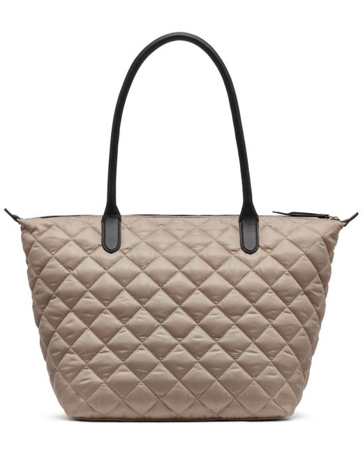 DKNY Brown Lyla Extra-large Zipper Shopper Tote Bag