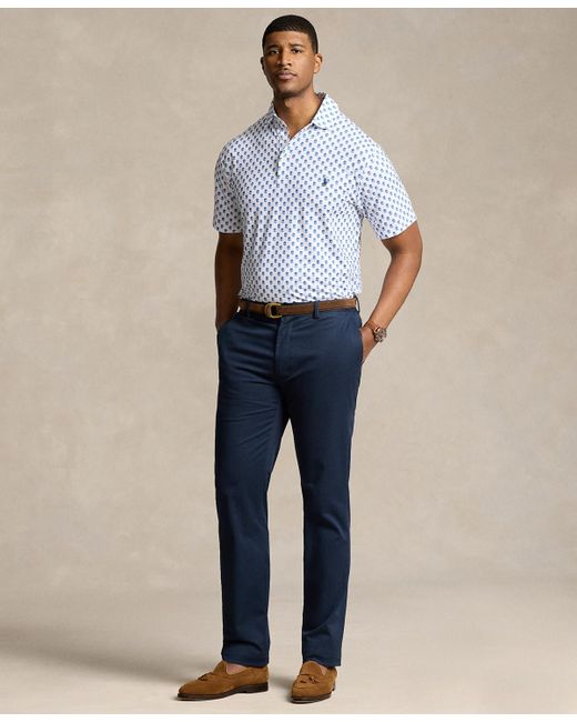 Polo Ralph Lauren Blue Big & Tall Stretch Jersey Polo Shirt for men