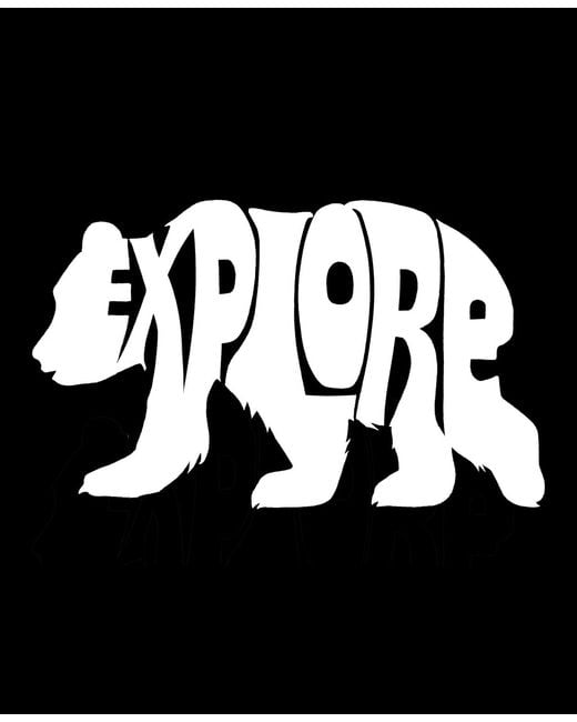 LA Pop Art Black Explore for men