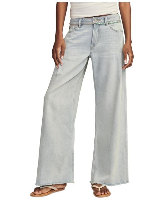 Lucky Brand Blue Palazzo Jeans