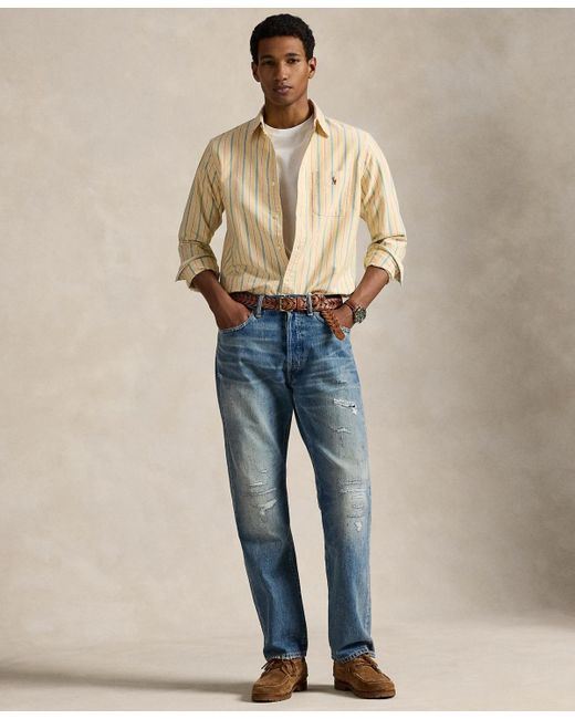 Polo Ralph Lauren Natural Classic-fit Striped Oxford Shirt for men