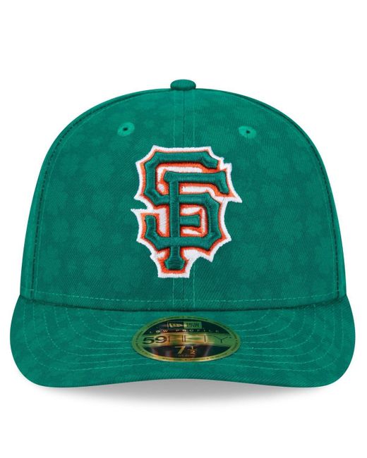 KTZ Green San Francisco Giants St. Patrick's Day Low Profile 59fifty Fitted Hat for men