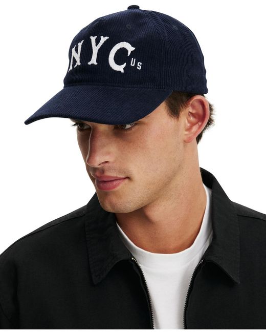 Cotton On Blue 5 Panel Hat for men