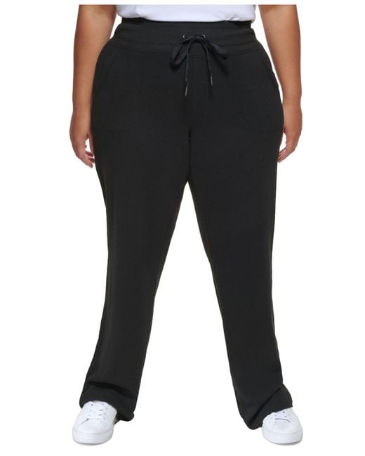 Calvin Klein Cotton Performance Plus Size Thermal Pants in Black - Lyst
