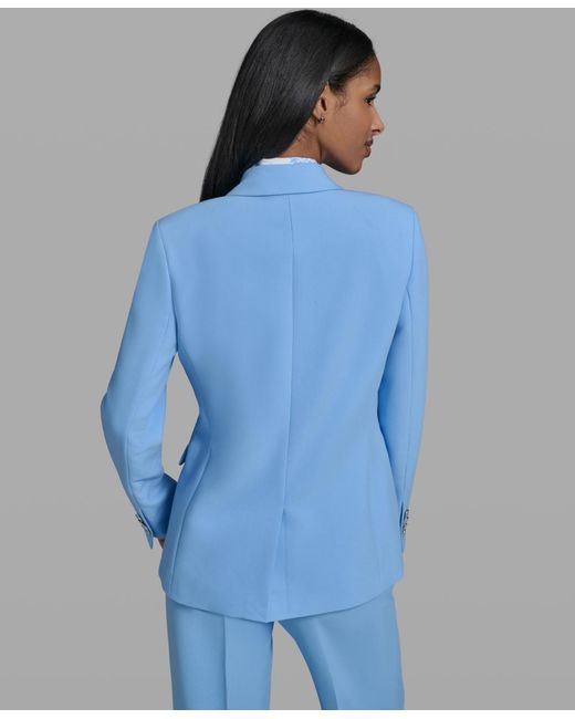Karl Lagerfeld Blue 1-button Jacket