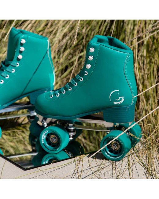 C7skates Green Dark Magic Quad Roller Skates (