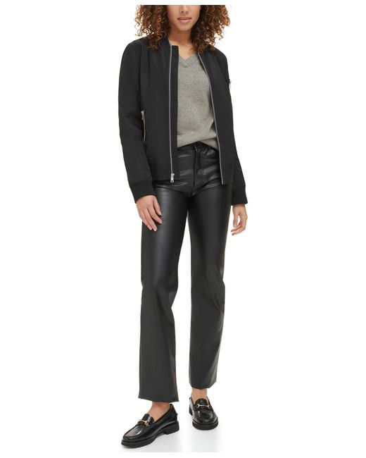 Levi's Black Lightweight Zip-detail Bomber Jacket