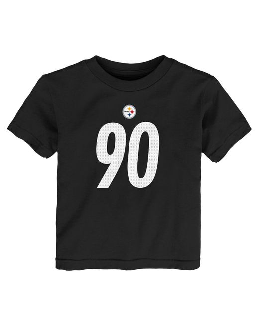 Nike Black Toddler T.j. Watt Pittsburgh Steelers Player Name Number T-shirt
