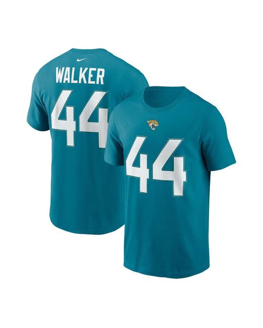 Nike Cotton Travon Walker Teal Jacksonville Jaguars 2022 Nfl Draft