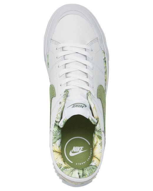 Nike White Court Legacy Lift Platform Casual Sneakers From Finish Line