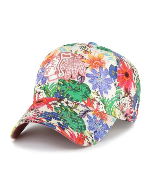 '47 White Chicago Blackhawks Pollinator Clean Up Adjustable Hat