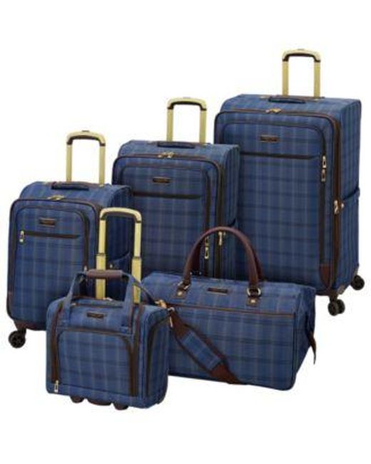 London Fog Blue Closeout Brentwood Ii Softside luggage Collection