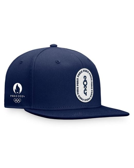 Fanatics Blue Paris 2024 Summer Olympics Snapback Hat for men