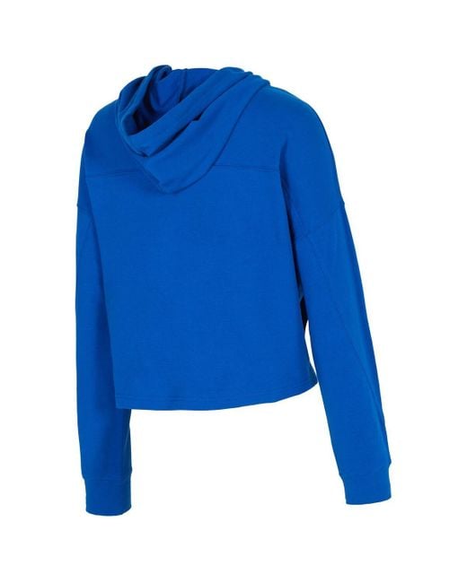 Concepts Sport Blue Fc Cincinnati Elevation Tri-blend Long Sleeve Pullover Hoodie