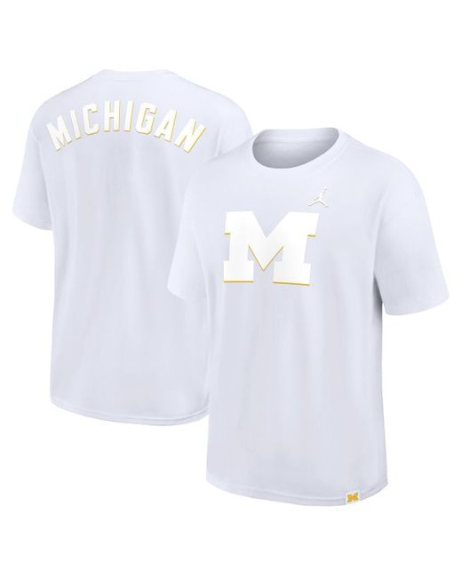 Nike Blue Michigan Wolverines 2-hit Statement Max90 T-shirt for men