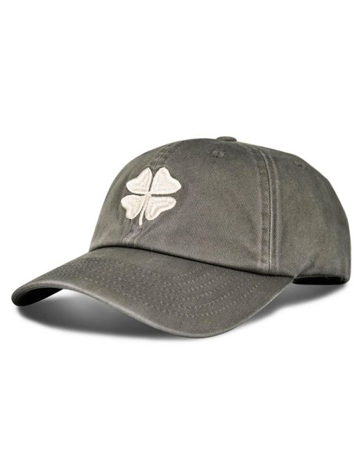 Lucky Brand Gray Clover Baseball Hat