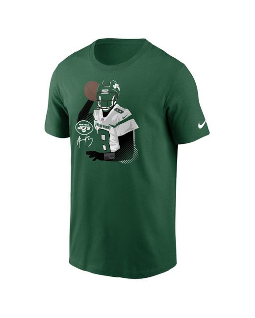 Nike Green Aaron Rodgers New York Jets Player Graphic T-shirt for men