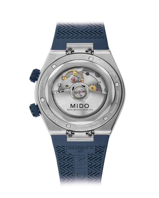 MIDO Blue Multifort 8 Rubber Swiss Automatic Watch