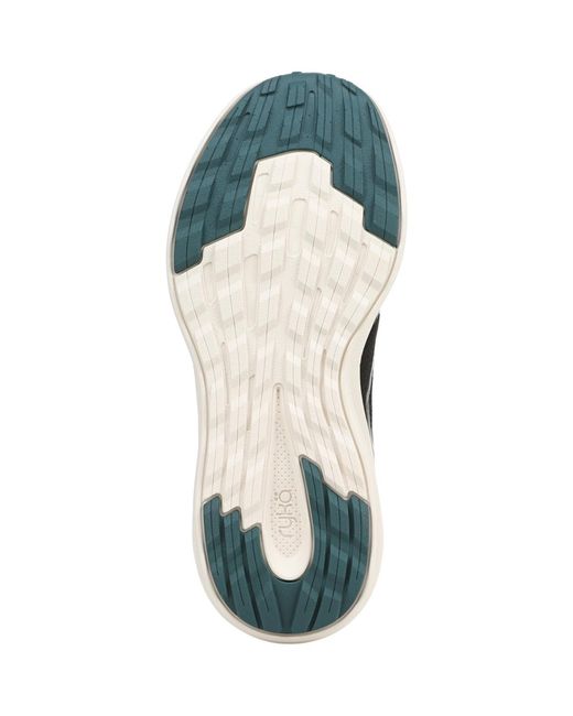 Ryka Black Intent Lace Up Walking Sneakers