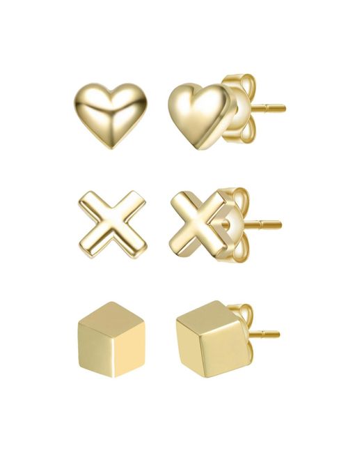 Genevive Jewelry Metallic 14k Plated