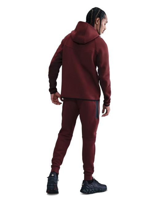 Nike Red Tech Fleece joggers for men