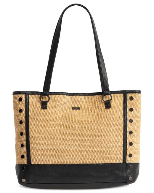 Borsa tote media Normandie Pelle di vitello Icons marrone