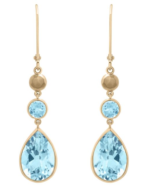 Macy's Blue Sky & Drop Earrings (12-3/8 Ct. T.w.