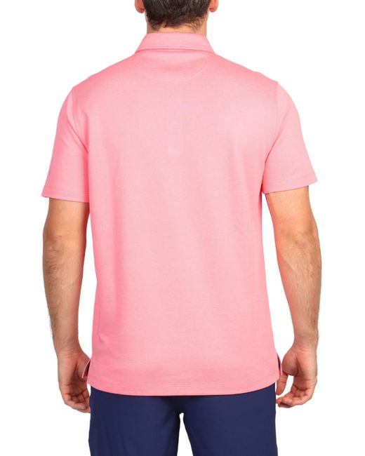 Tailorbyrd Red Classic Solid Modal Polo for men