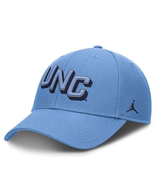 Nike Carolina Blue North Carolina Tar Heels Slanted Primetime Rise Performance Adjustable Hat for men