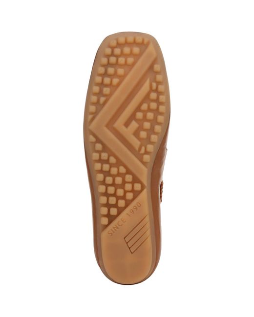 Franco Sarto Brown Zepher Square Toe Apron Toe Boat Shoes
