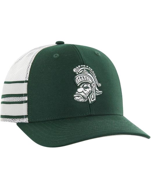 '47 Green 47 Brand Michigan State Spartans Straight Eight Adjustable Trucker Hat for men