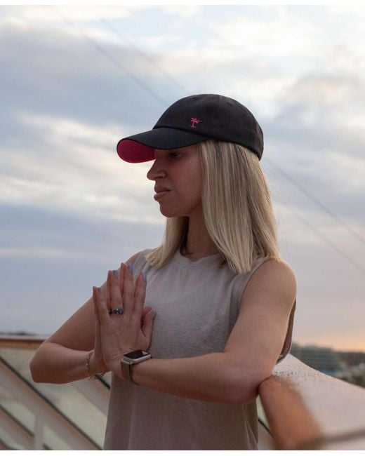 SHADY LADY Black Adjustable Performance Hat
