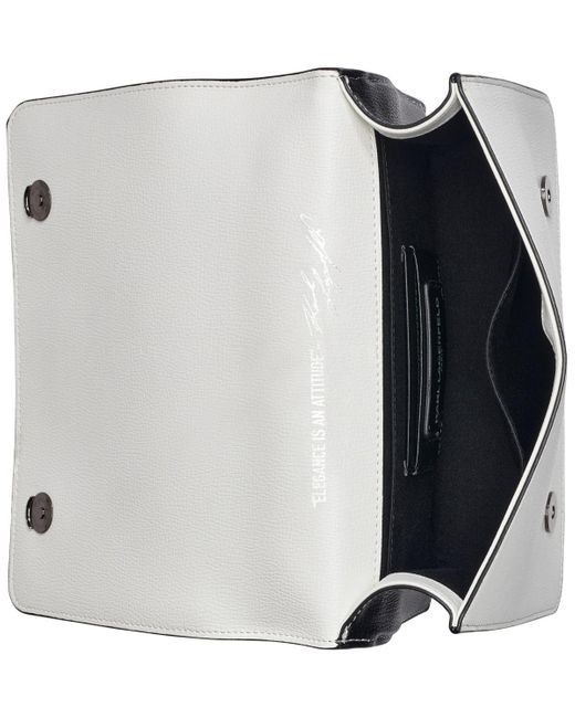 Karl Lagerfeld Black Simone Flap Crossbody