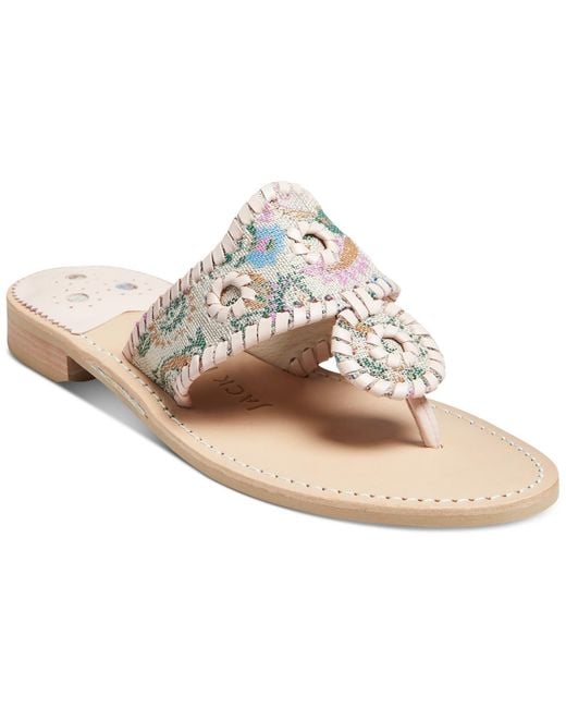 Jack Rogers White Jacks Flat Sandals