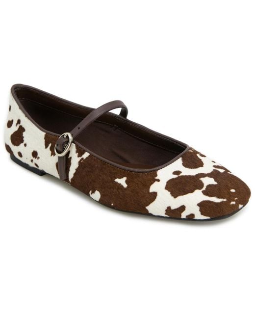 Kenneth Cole Brown Jasper Ballet Flats
