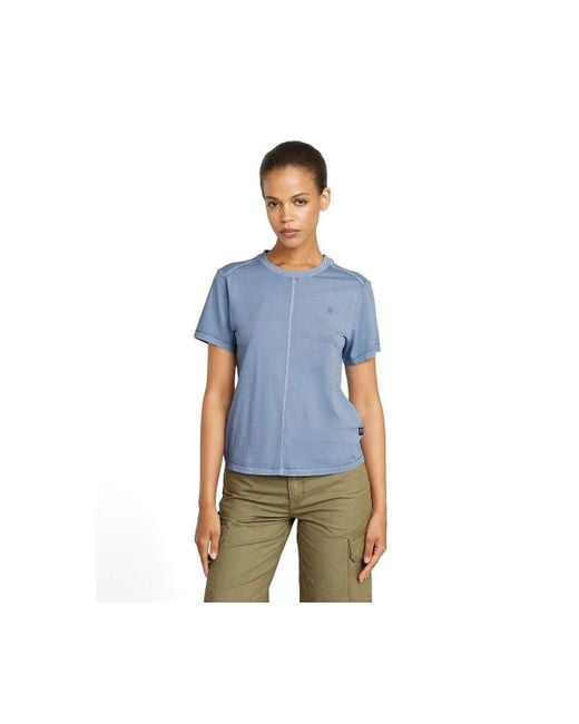 G-Star Blue Front Seam Top