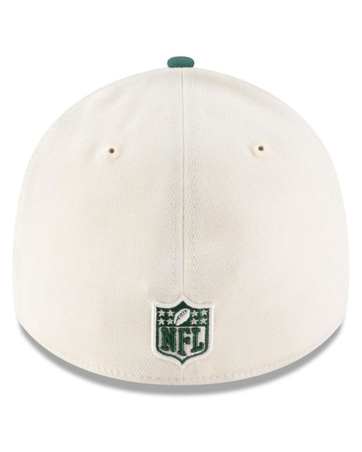 KTZ Cream/green New York Jets 2025 Nfl Draft 39thirty Flex Hat for men