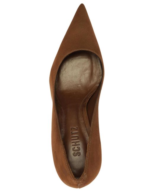SCHUTZ SHOES Brown Eleanor Pointed Toe Pumps