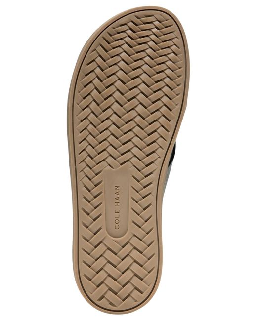 Cole Haan Gray Nantucket Cross Strap Slip-on Slide Sandals for men