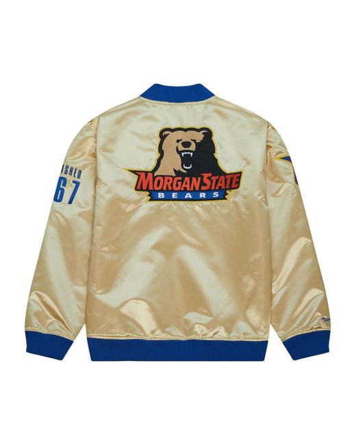 Mitchell & Ness Blue Morgan State Bears Team Og 2.0 Lightweight Satin Full-zip Jacket for men