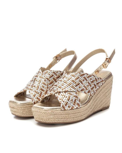 Xti Natural Wedge Sandals By