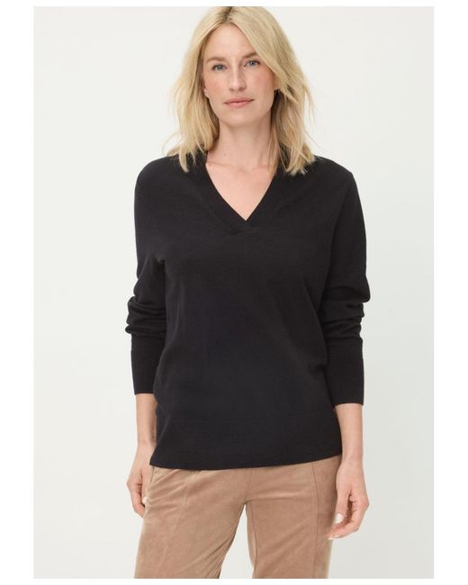 Olsen Black V-neck Sweater